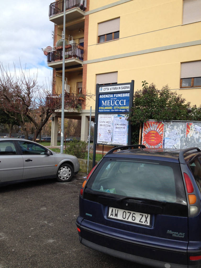 Impianto TABELLA a Fara in Sabina, in zona Polizia Stradale