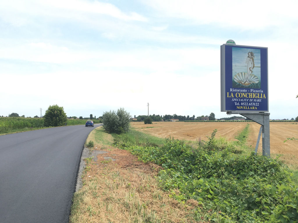 Impianto CARTELLONISTICA a Novellara, in zona EuroSpin