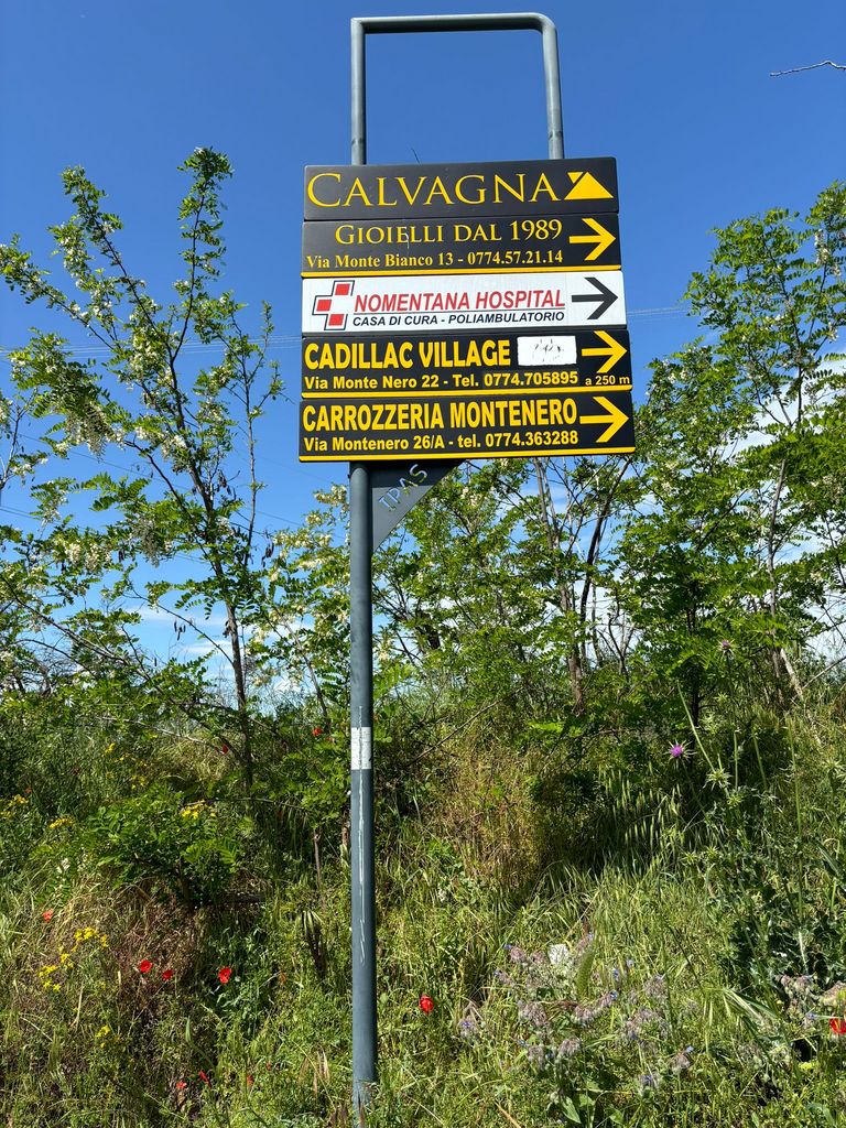 Impianto FRECCE / PREINSEGNE a Guidonia Montecelio, in zona Nomentana/Palombarese