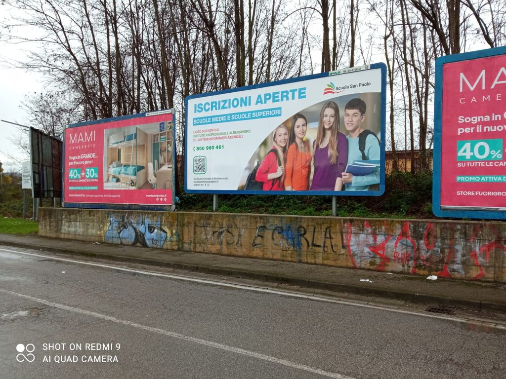 Impianto POSTER a Quarto, in zona Decò
