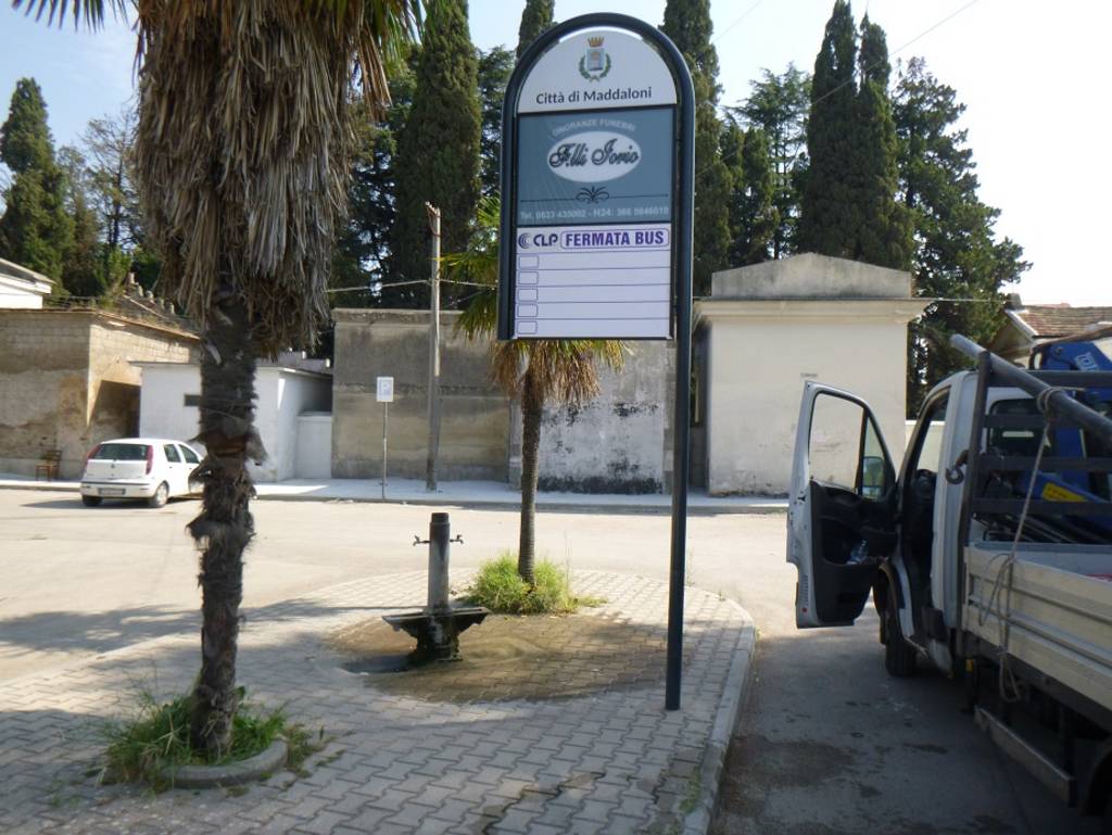 Impianto PALINA a Maddaloni, in zona Cappella del cimitero