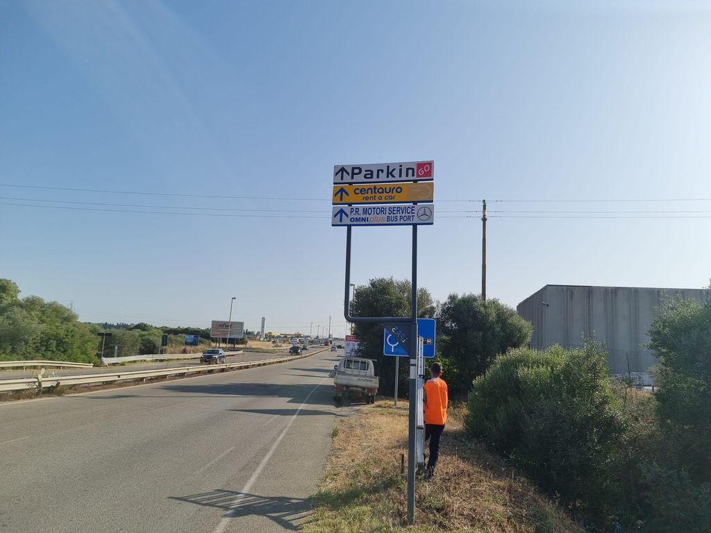 Impianto FRECCE / PREINSEGNE a Elmas, in zona Istituto Agrario 
