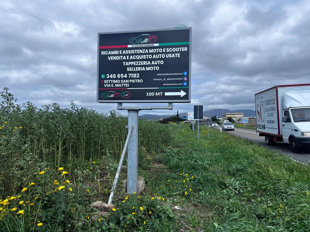 Impianto CARTELLONISTICA a Settimo San Pietro, in zona EuroSpin