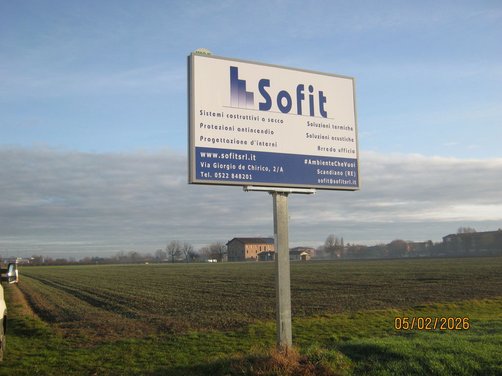 Impianto CARTELLONISTICA a Scandiano, in zona Conad Arceto
