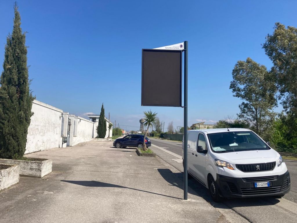 Impianto PALINA a Santa Maria la Fossa, in zona Area Verde della Casa Cantoniera (ex SS 264)