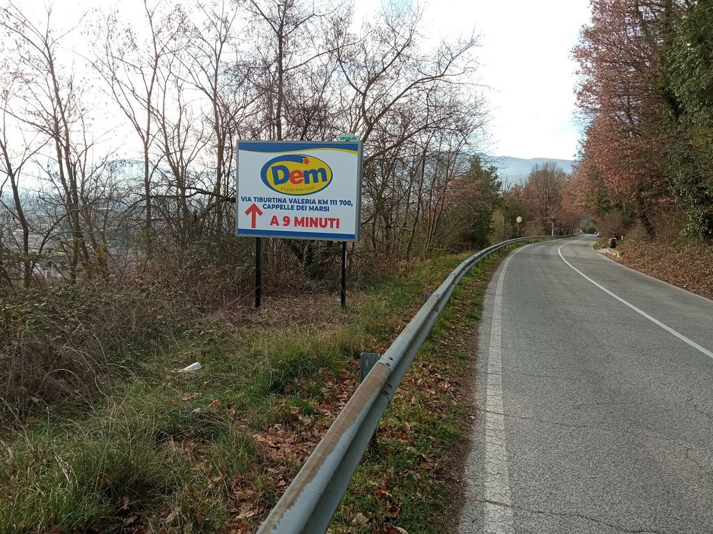 Impianto CARTELLONISTICA a Avezzano, in zona Chiesa di San Francesco