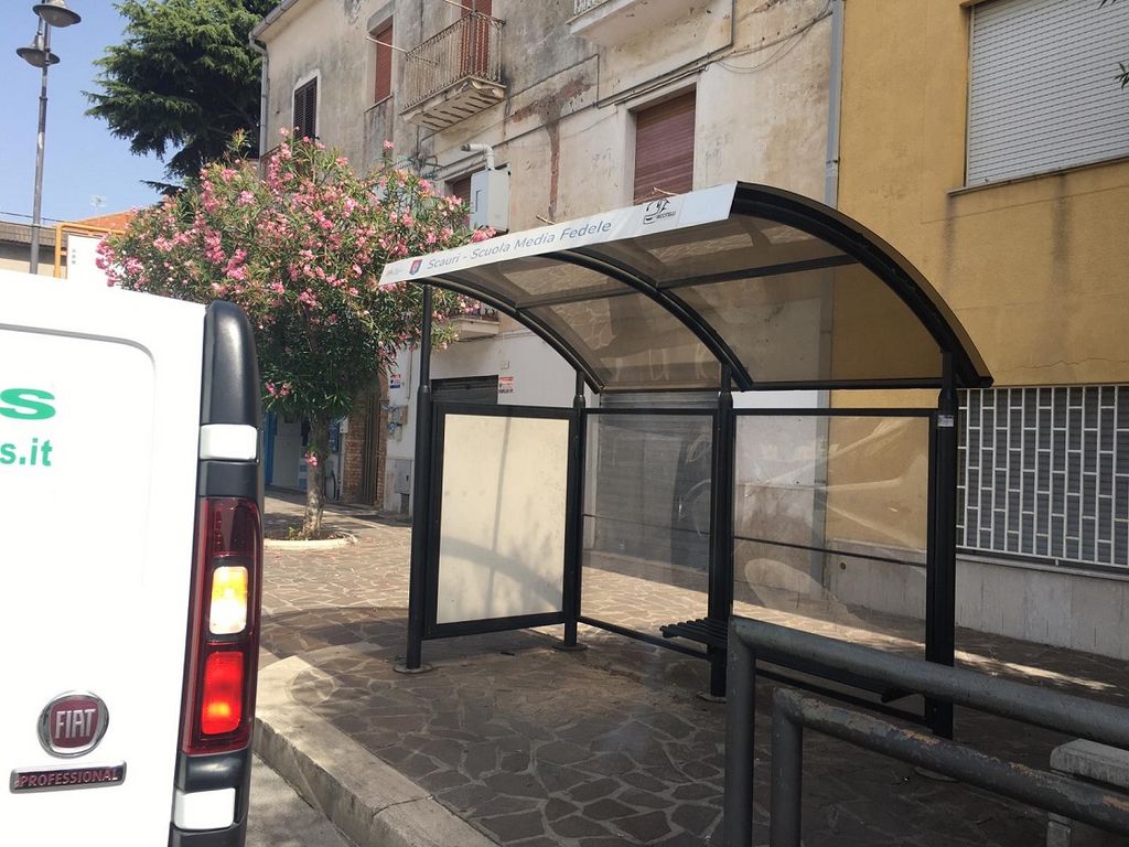 Impianto PENSILINA a Minturno, in zona Caffè fumante