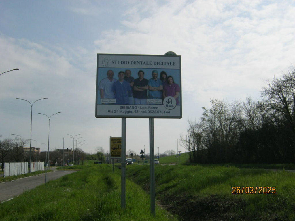 Impianto CARTELLONISTICA a Cavriago, in zona Pala AEB