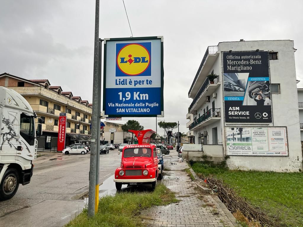 Impianto CARTELLONISTICA a San Vitaliano, in zona La Delizia