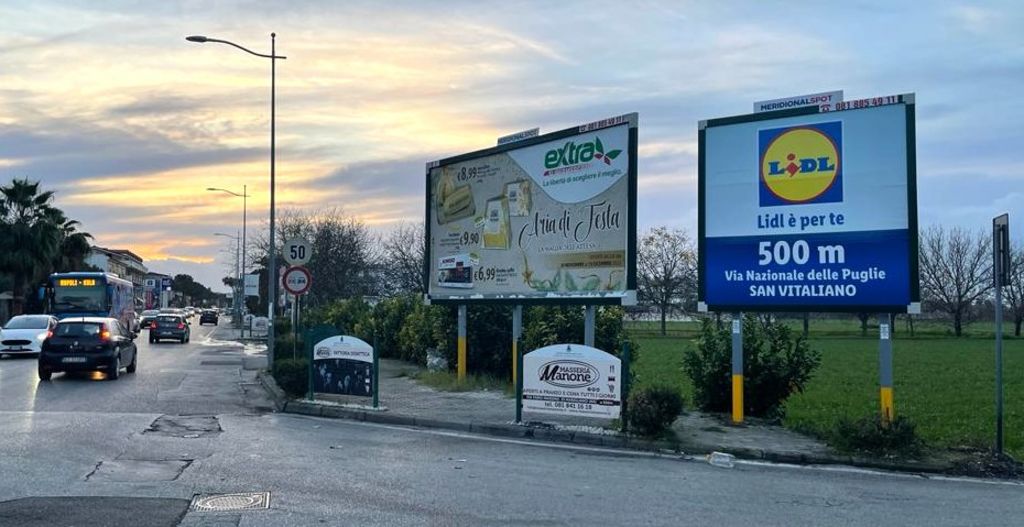 Impianto CARTELLONISTICA a San Vitaliano, in zona Uranium Cafè