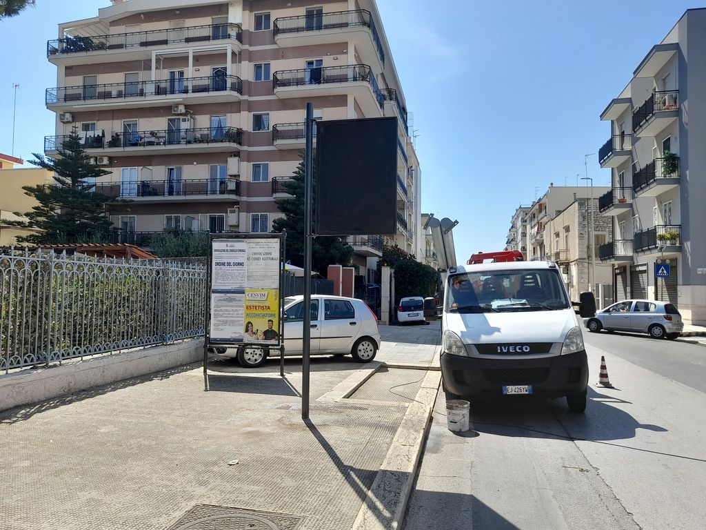 Impianto PALINA a Giovinazzo, in zona Bar Palermo