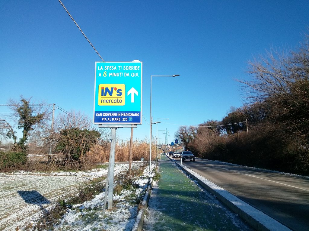 Impianto CARTELLONISTICA a Gradara, in zona Eni