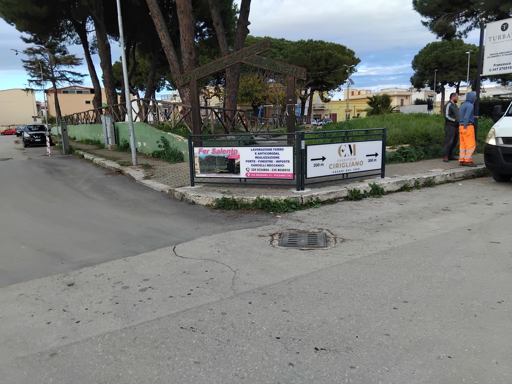 Impianto TRANSENNA a Pulsano, in zona Parco Limongelli