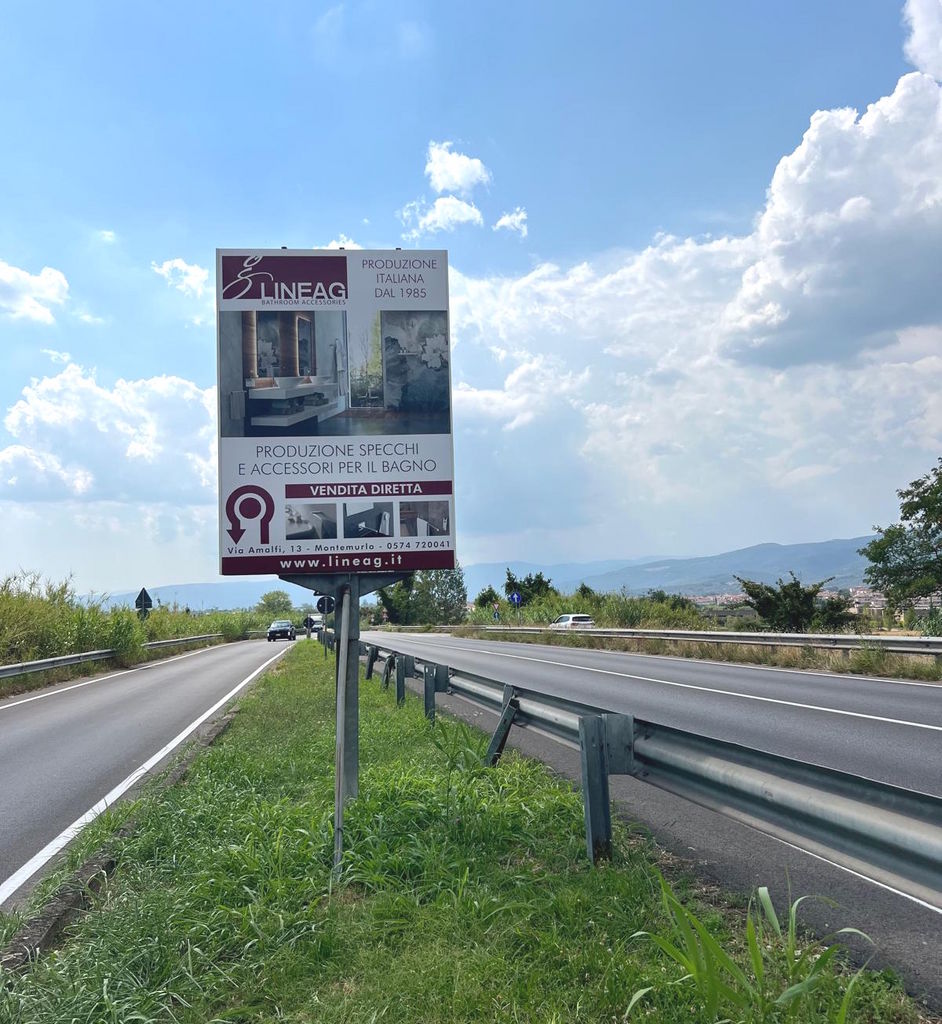 Impianto CARTELLONISTICA a Montemurlo, in zona Oratorio di San Girolamo e Santa Maria Maddalena dei Pazzi