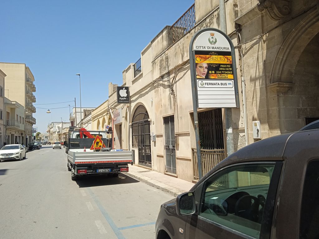 Impianto PALINA a Manduria, in zona Bar Diurno