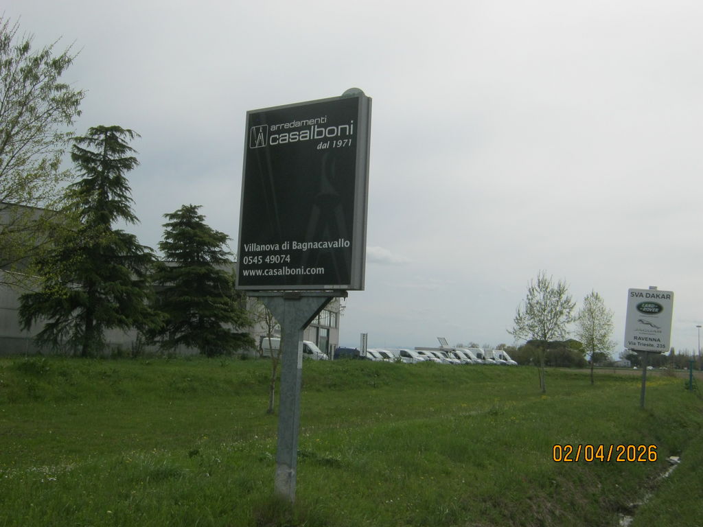 Impianto CARTELLONISTICA a Sant'Agata sul Santerno, in zona Deka - Sport Passion