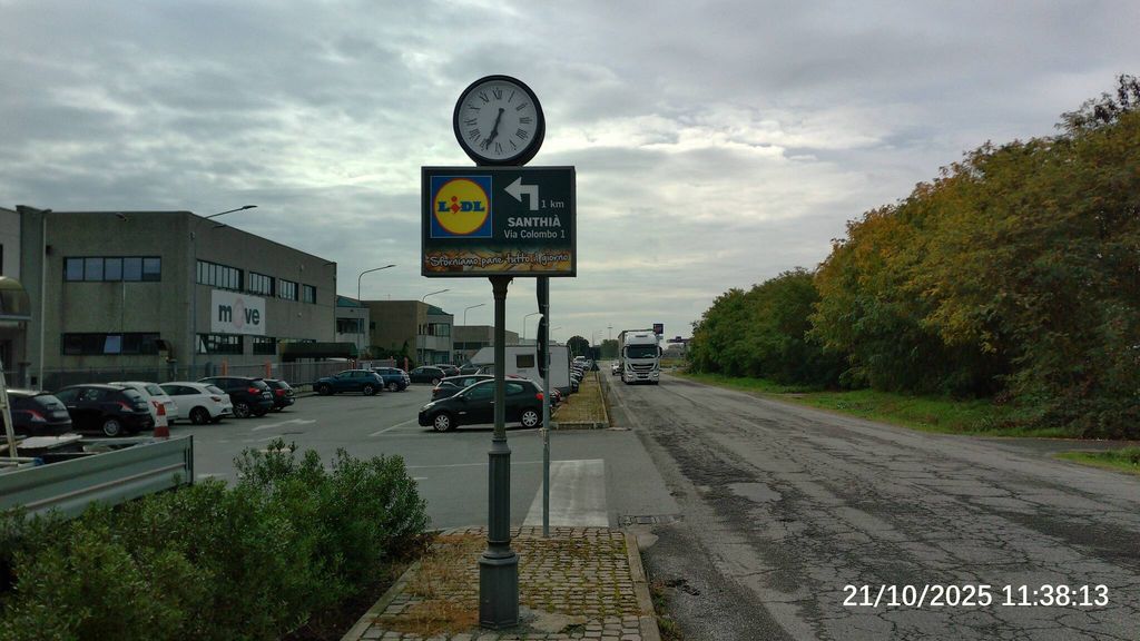 Impianto OROLOGIO a Santhià, in zona McDonald's