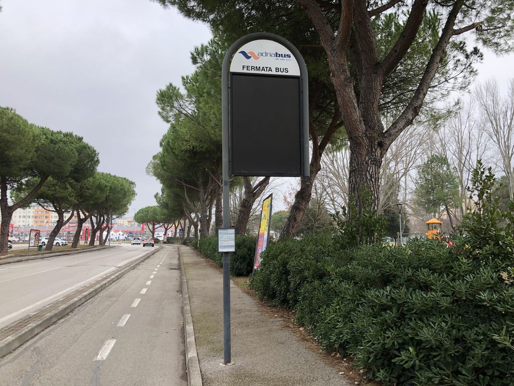 Impianto PALINA a Pesaro, in zona Parrucchiera Roberta