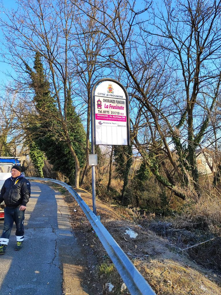 Impianto PALINA a Frosinone, in zona Unieuro