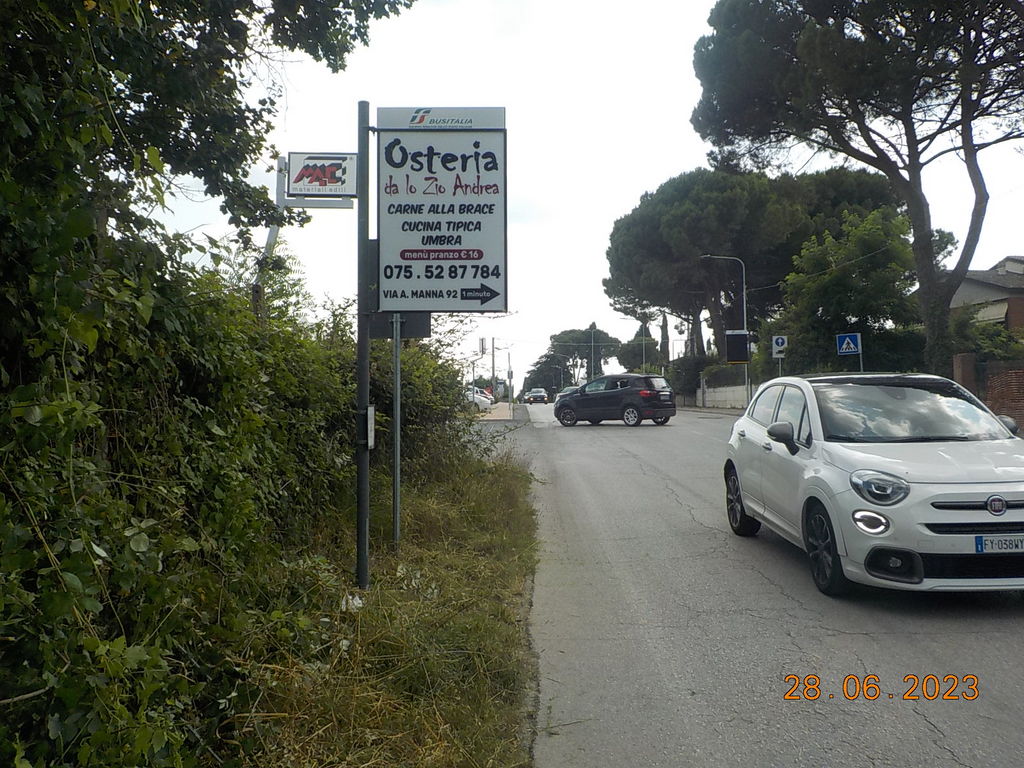 Impianto PALINA a Perugia, in zona Biblioteca Biomedica - Università degli Studi di Perugia