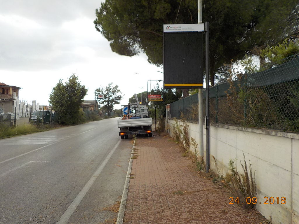 Impianto PALINA a Perugia, in zona Biblioteca Biomedica - Università degli Studi di Perugia