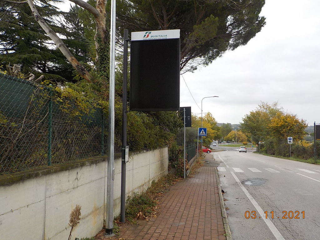 Impianto PALINA a Perugia, in zona Biblioteca Biomedica - Università degli Studi di Perugia