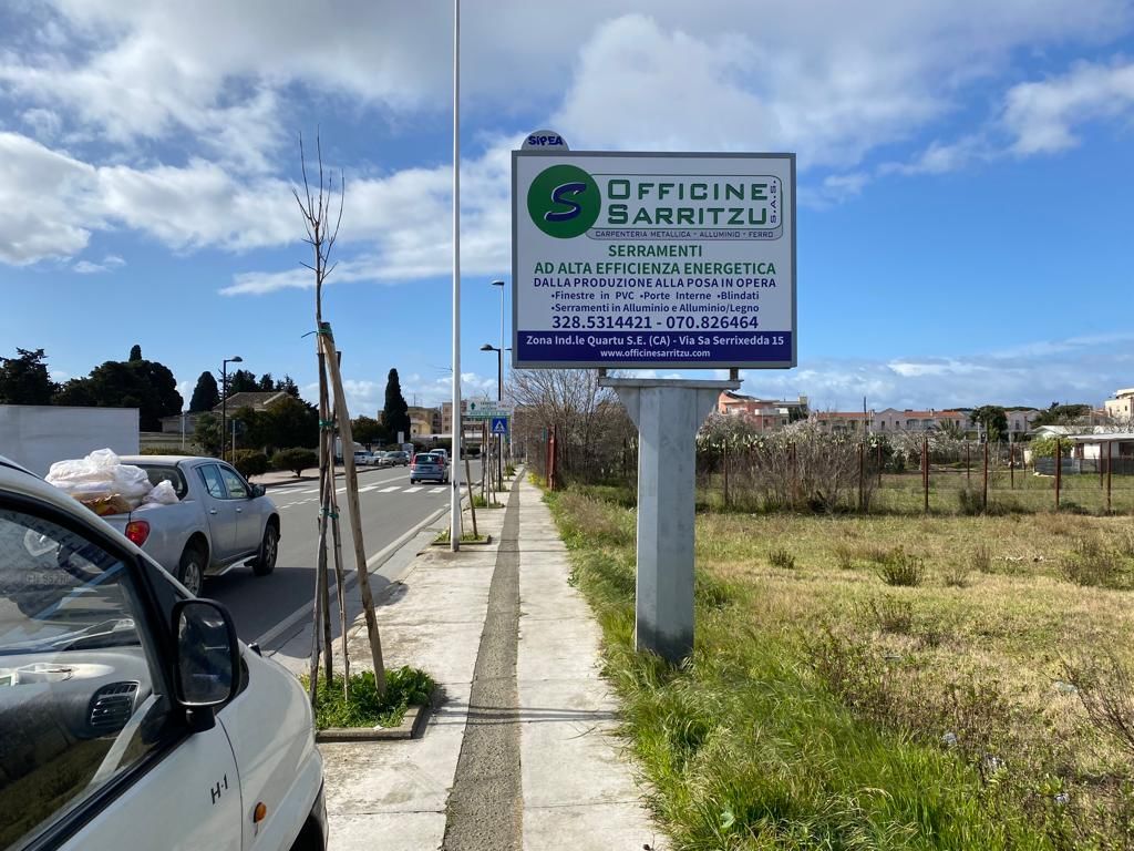 Impianto CARTELLONISTICA a Quartu Sant'Elena, in zona Scuola dell'Infanzia Cimabue