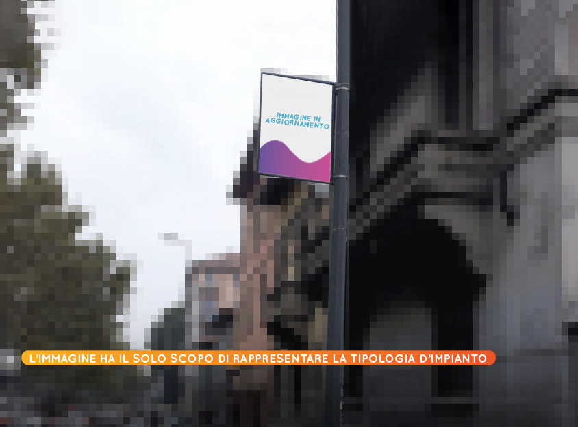 Tipologia TARGA PALO a Milano, nei pressi di Cla & Cla